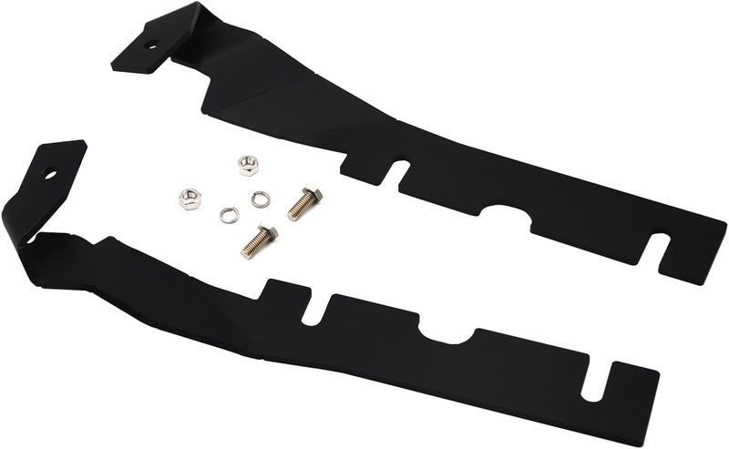 ROMELACK Upper Hood Mount Brackets Ditch LED Light Bracket Compatible with Dodge Ram 1500/2500/3500 Classic 2009-2023(Black) - Image 5